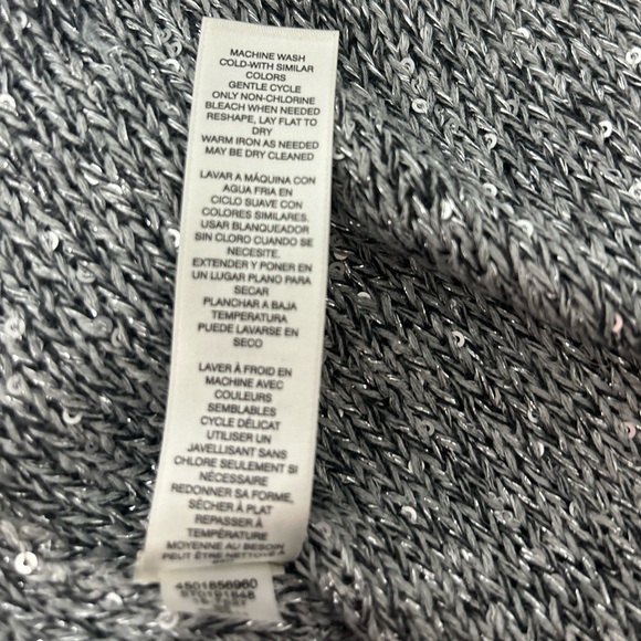 White House Black Market Sequined Open Front Cardigan size medium - Picture 9 of 10